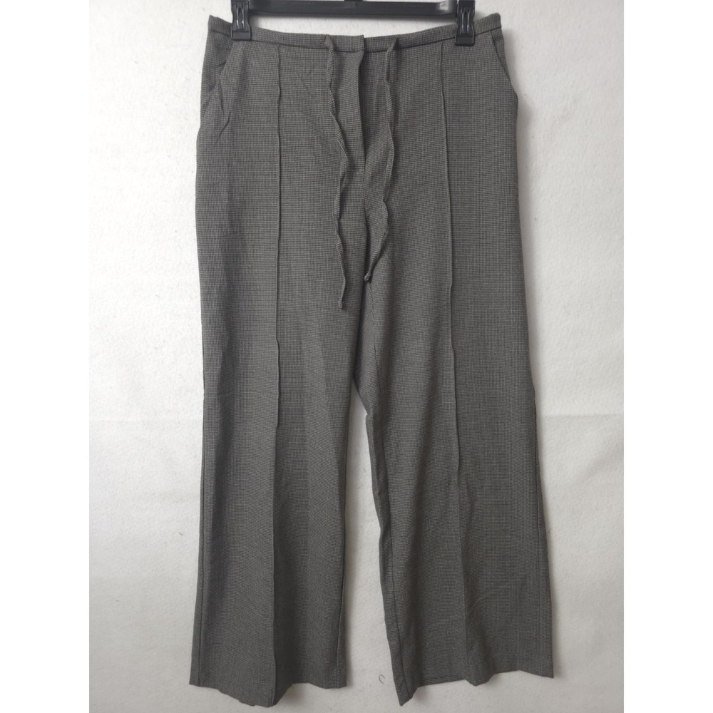Autres Filles Wide Leg Trouser High Rise Black And Gray Women's Pants Size L/G